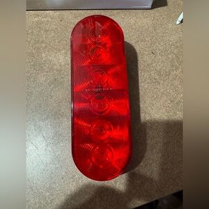 Optronics 6-Diode Fleet Count 6" Oval Recessed LED Stop Tail Turn Light Red